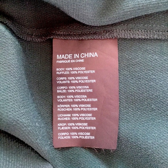 Club Monaco Ruffle Sleeve Top - Size M - Picture 6 of 9